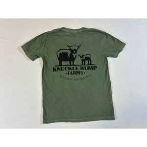 Knuckle Bump Farms Sunshine and Bovines T-Shirt Comfort Colors Green Small